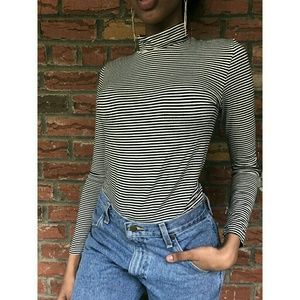 Stripped Turtleneck